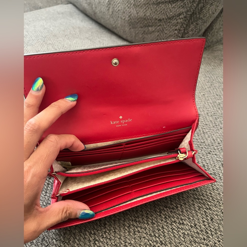 Kate Spade Vibrant Red Wallet - Picture 6 of 7